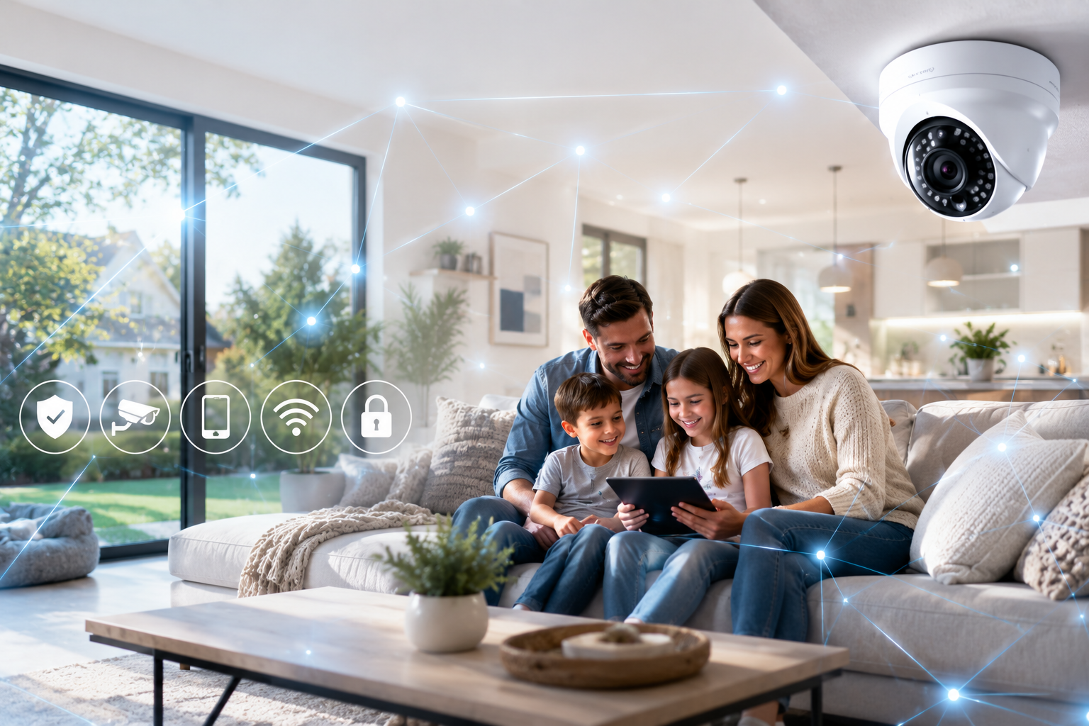Home security camera installation and smart security system